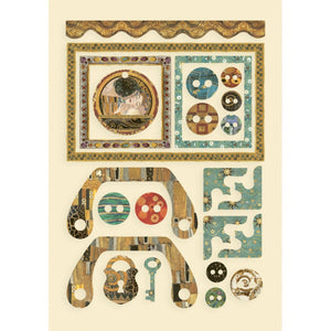 Stamperia Klimt Collection Wooden Shapes Buttons & Frames (KLSP111)