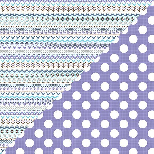 Authentique Frosted Collection 12x12 Scrapbook Paper Frosted Four (FRS004)