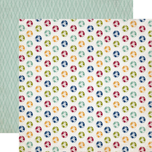 Echo Park Paper Co. Getaway Collection 12x12 Scrapbook Paper Globes (GA63010)