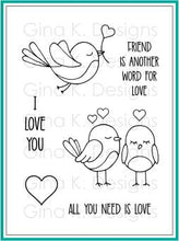 Load image into Gallery viewer, Gina K Designs Photopolymer Clear Stamps All You Need is Love
