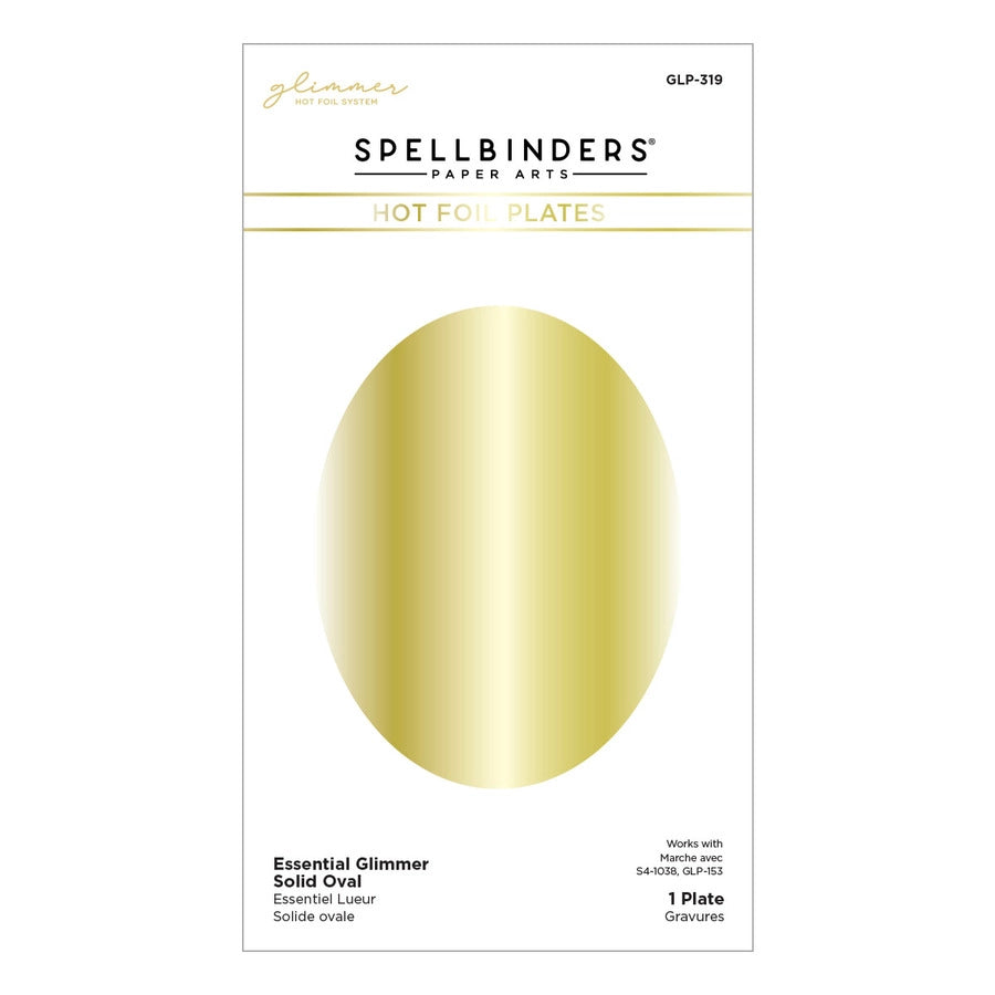 Spellbinders Paper Arts Essential Glimmer Hot Foil Plate Oval (GLP-319)