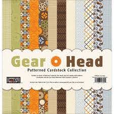 The Paper Loft Gear Head Patterned Cardstock Collection (GRH301)