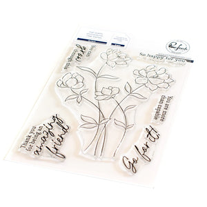 Pinkfresh Studio Stamp & Die Set Go For It (161322)