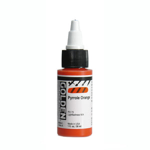 Golden Paints High Flow Acrylics Pyrrole Orange (85391)