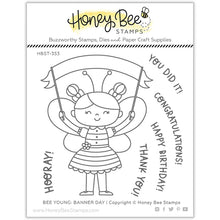 Load image into Gallery viewer, Honey Bee Stamps Stamp &amp; Die Set Bee Young Banner Day (HBST-353)
