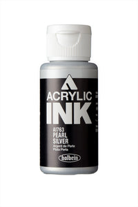 Holbein Paint- Acrylic Ink- Pearl Silver (AI763)