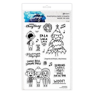 Simon Hurley Create Photopolymer Stamps Caroling Squad (HUR68907)