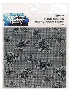 Simon Hurley Create Cling Rubber Background Stamp Luau (HUR73925)