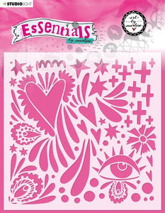 Art by Marlene Essentials Collection Stencil Quirky Love (ABM-ES-MASK48)