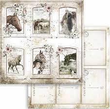 Stamperia Romantic Collection Horses 12x12 Paper Pack (SBBL90)