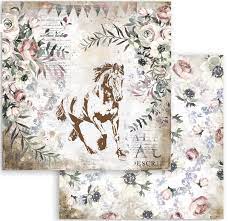 Stamperia Romantic Collection Horses 12x12 Paper Pack (SBBL90)