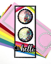 Load image into Gallery viewer, Picket Fence Studios Slimline Stencil Rainbows (SC-203)
