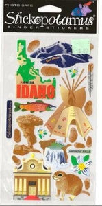 Stickopotamus Binder Stickers Idaho (SP-CY-43)