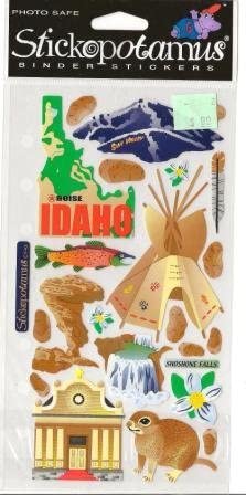 Stickopotamus Binder Stickers Idaho (SP-CY-43)