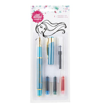 Load image into Gallery viewer, Inkredible Pen Teal &amp; Ink Cartridges Brights Set ArtEssentials by Jane Davenport
