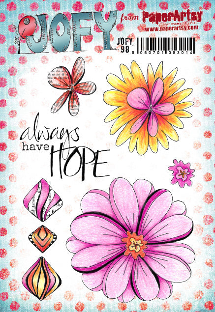 PaperArtsy Rubber Stamp Set Always Have Hope designed by Jo Firth-Young (JOFY98)