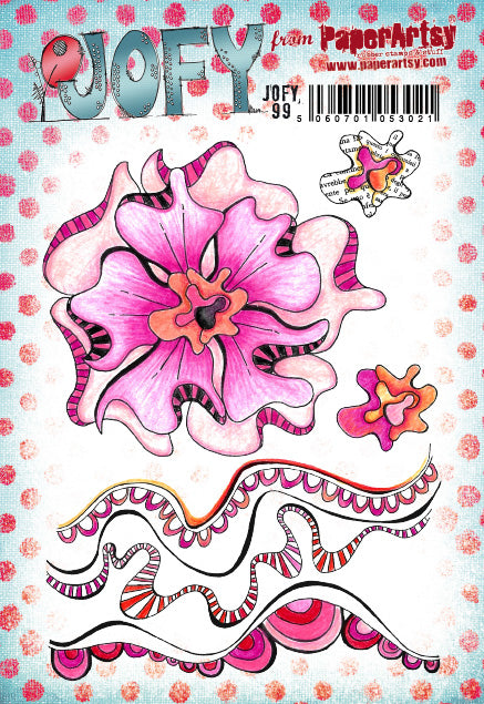 PaperArtsy Rubber Stamp Set Anemone designed by Jo Firth-Young (JOFY99)