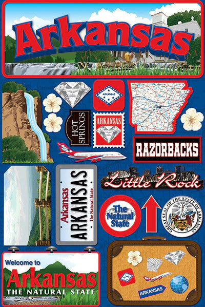 Reminisce Jet Setters Stickers Arkansas (JST-003)