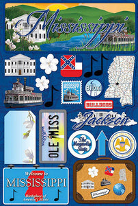 Reminisce Jet Setters Stickers Mississippi (JST-023)