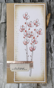 PaperArtsy Rubber Stamp Set Budding Text designed by Jo Firth-Young (JOFY102)