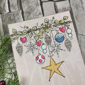 PaperArtsy Rubber Stamp Set Deck the Halls designed by Jo Firth-Young (JOFY107)