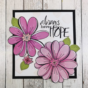 PaperArtsy Rubber Stamp Set Always Have Hope designed by Jo Firth-Young (JOFY98)