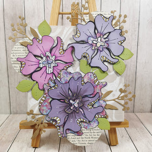 PaperArtsy Rubber Stamp Set Anemone designed by Jo Firth-Young (JOFY99)