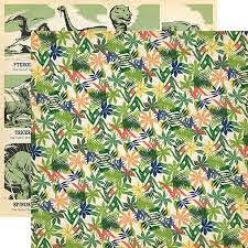 Carta Bella Paper Co. Dinosaurs Collection 12" x 12" Paper - Jungle Palms (CBDI110005)