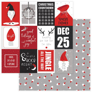 Photoplay Paper Kringle & Co. Collection 12x12 Scrapbook Paper Happy Ho Ho Ho (KRG9513)