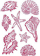 Stamperia Stencil Shells & Starfish (KSG463)