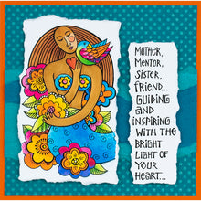 Load image into Gallery viewer, Stampendous Cling Rubber Stamp Inspiring Light designed by Laurel Burch (LBCN002)
