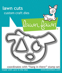 LawnFawn Lawn Cuts Stamp & Die Set Hang in There (LF1312)