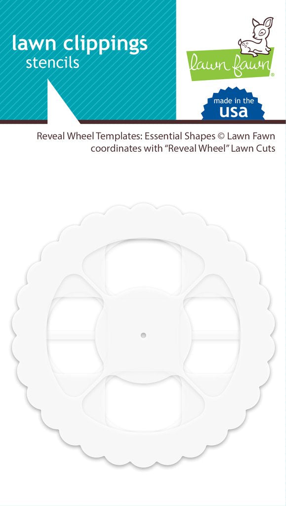 Lawnfawn Lawn Clippings Stencil Essential Shapes (LF1937)