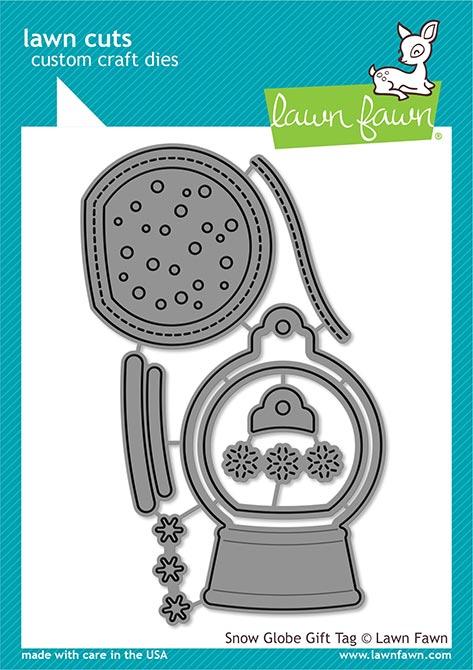 LawnFawn Lawn Cuts Dies Snow Globe Gift Tag (LF2056)