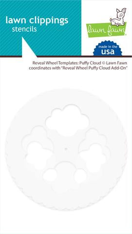 Lawnfawn Lawn Clippings Stencils- Reveal Wheel Templates - Puffy Clouds (LF2350)