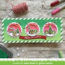 Lawn Fawn Photopolymer Clear Stamp Set - Peas on Earth (LF2421)