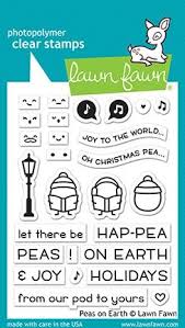 Lawn Fawn Photopolymer Clear Stamp Set - Peas on Earth (LF2421)