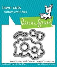 Load image into Gallery viewer, Lawn Fawn Photopolymer Clear Stamp &amp; Die Set - Winter Dragon (LF2426)
