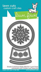 Lawn Fawn Lawn Cuts Custom Craft Dies - Shutter Card Snow Globe Add-On (LF2434)