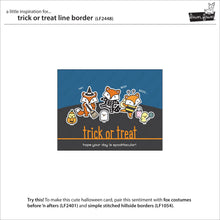 Load image into Gallery viewer, Lawn Fawn Lawn Cuts Custom Craft Dies - Trick or Treet Line Border (LF2448)
