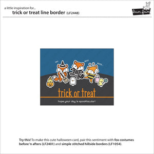 Lawn Fawn Lawn Cuts Custom Craft Dies - Trick or Treet Line Border (LF2448)