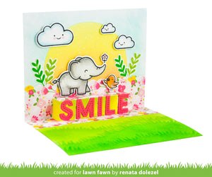 Lawn Fawn Lawn Cuts Custom Craft Dies Pop Up Smile (LF2528)