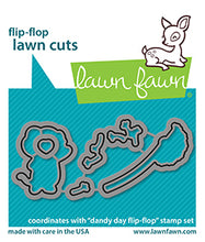 Load image into Gallery viewer, Lawn Fawn Photopolymer Clear Stamp &amp; Die Dandy Day Flip Flop (LF2563)
