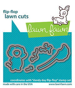 Lawn Fawn Photopolymer Clear Stamp & Die Dandy Day Flip Flop (LF2563)