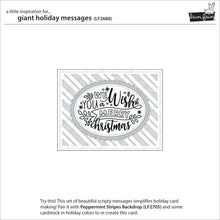 Load image into Gallery viewer, Lawn Fawn Custom Craft Die &amp; Stamp Set Giant Holiday Messages (LF2681)
