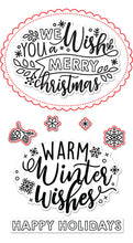 Load image into Gallery viewer, Lawn Fawn Custom Craft Die &amp; Stamp Set Giant Holiday Messages (LF2681)
