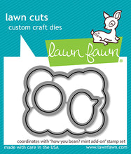 Load image into Gallery viewer, Lawn Fawn Custom Craft Die &amp; Stamp Set How You Bean? Mint Add On (LF2683)
