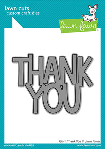 Lawn Fawn Custom Craft Dies Giant Thank You (LF2692)