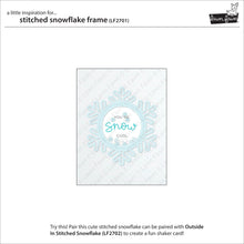 Load image into Gallery viewer, Lawn Fawn Custom Craft Dies Stitched Snowflake Frame (LF2701)
