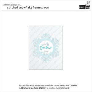 Lawn Fawn Custom Craft Dies Stitched Snowflake Frame (LF2701)